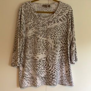 Chicos 3/4 sleeve top